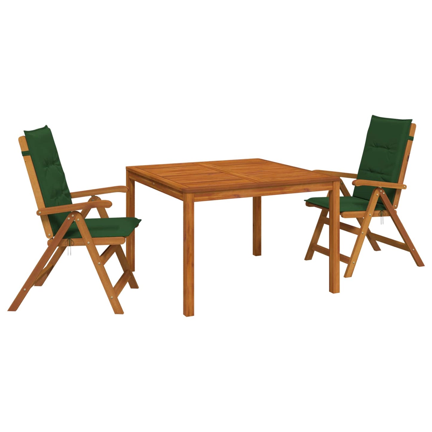 vidaXL 3-Piece Garden Dining Set 3 pcs Natural Solid Acacia Wood