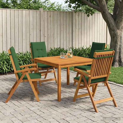 vidaXL 5-Piece Garden Dining Set 5 pcs Natural Solid Acacia Wood
