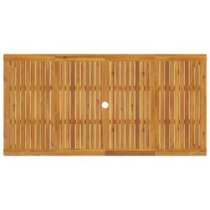 vidaXL 9-Piece Garden Dining Set 9 pcs Natural Solid Acacia Wood