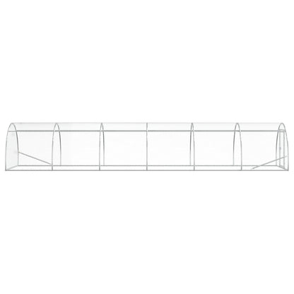 vidaXL Chicken Coop Silver 600 x 150 x 100 cm Galvanised Steel