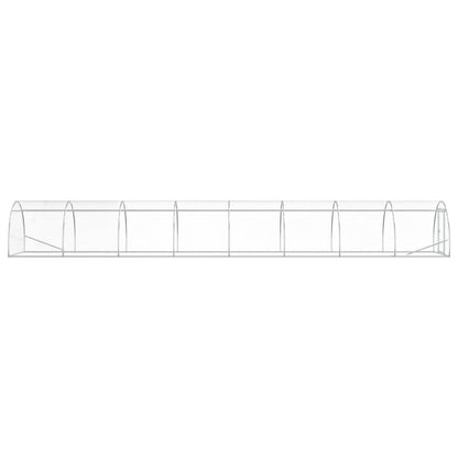 vidaXL Chicken Coop Silver 800 x 150 x 100 cm Galvanised Steel