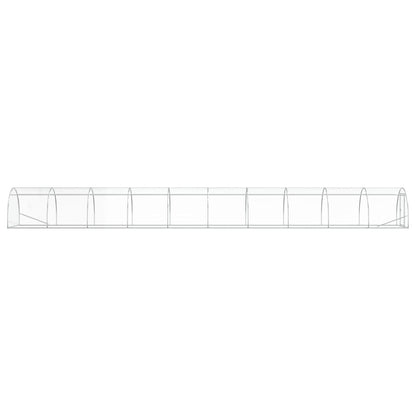 vidaXL Chicken Coop Silver 1000 x 150 x 100 cm Galvanised Steel