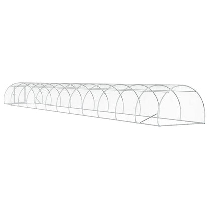 vidaXL Chicken Coop Silver 1200 x 150 x 100 cm Galvanised Steel