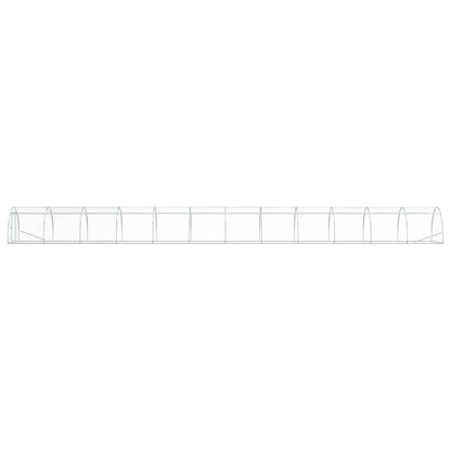 vidaXL Chicken Coop Silver 1200 x 150 x 100 cm Galvanised Steel