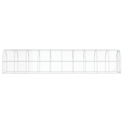 vidaXL Chicken Coop Silver 1000 x 200 x 200 cm Galvanised Steel