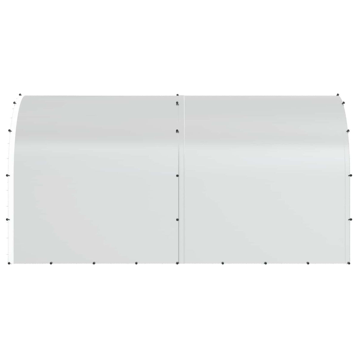 vidaXL Chicken Coop Silver 400 x 200 x 200 cm Galvanised Steel