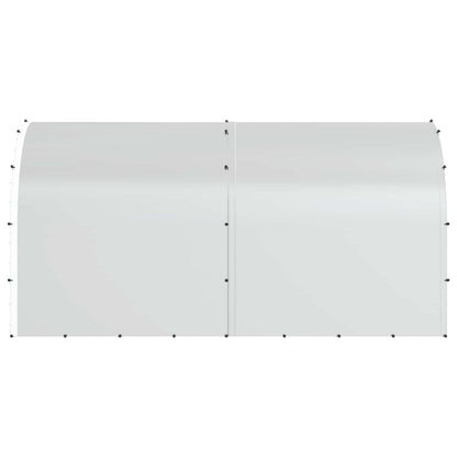 vidaXL Chicken Coop Silver 400 x 200 x 200 cm Galvanised Steel