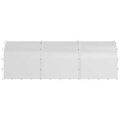 vidaXL Chicken Coop Silver 600 x 200 x 200 cm Galvanised Steel