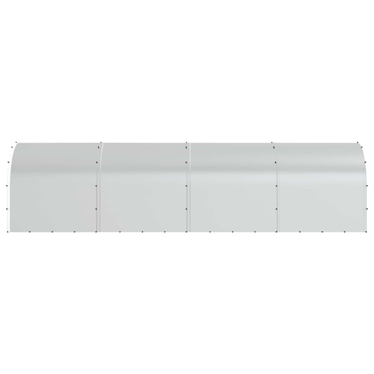vidaXL Chicken Coop Silver 800 x 200 x 200 cm Galvanised Steel