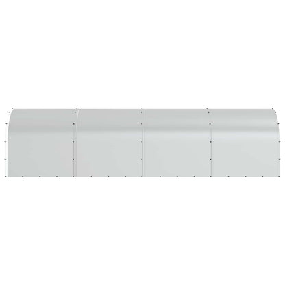 vidaXL Chicken Coop Silver 800 x 200 x 200 cm Galvanised Steel