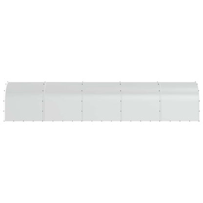 vidaXL Chicken Coop Silver 1000 x 200 x 200 cm Galvanised Steel