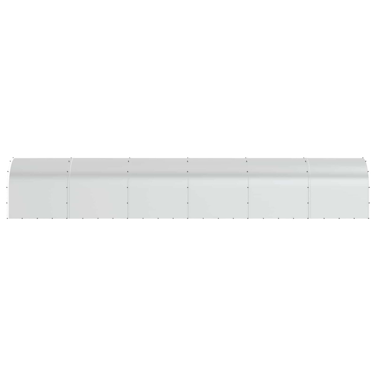vidaXL Chicken Coop Silver 1200 x 200 x 200 cm Galvanised Steel