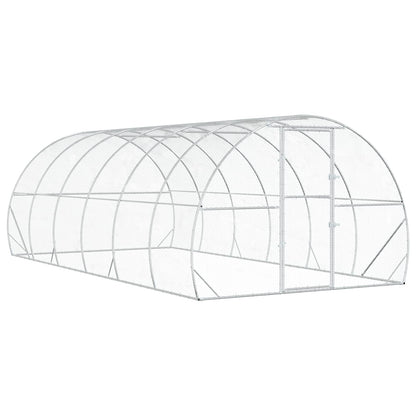 vidaXL Chicken Coop Silver 600 x 300 x 200 cm Galvanised Steel