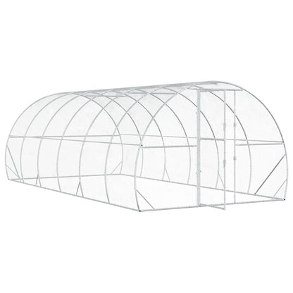 vidaXL Chicken Coop Silver 600 x 300 x 200 cm Galvanised Steel