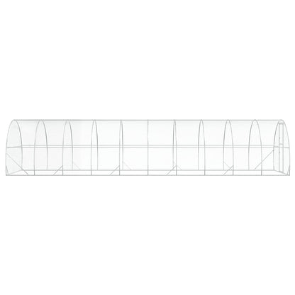 vidaXL Chicken Coop Silver 1000 x 300 x 200 cm Galvanised Steel