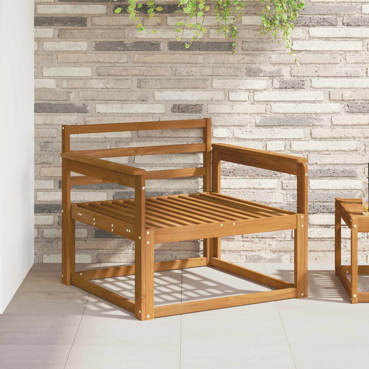 vidaXL Outdoor Middle Sofa Natural