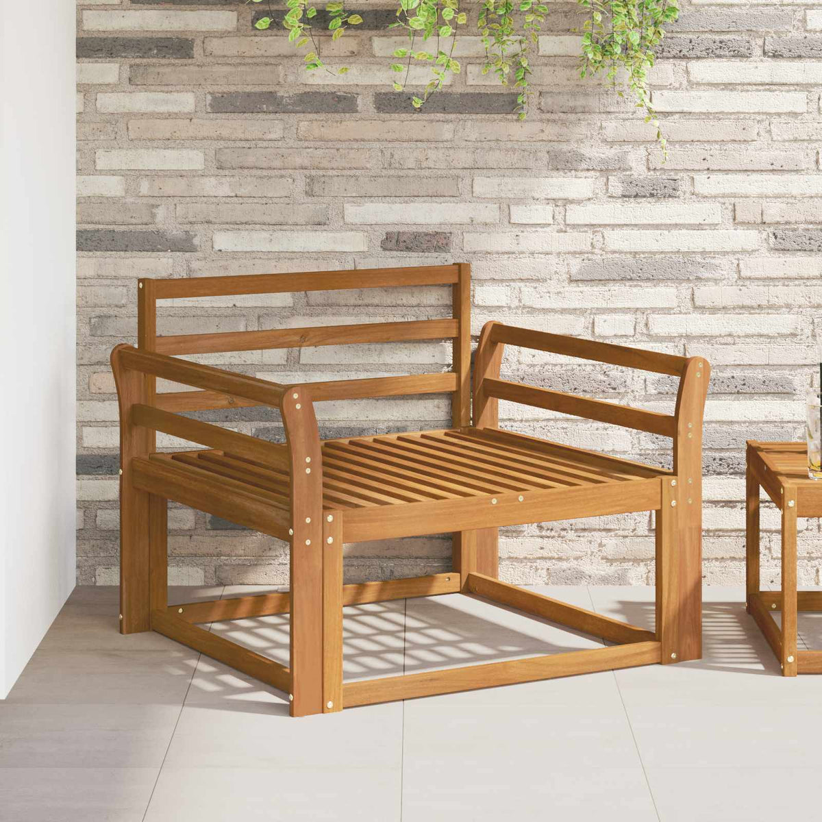 vidaXL Outdoor Middle Sofa Natural