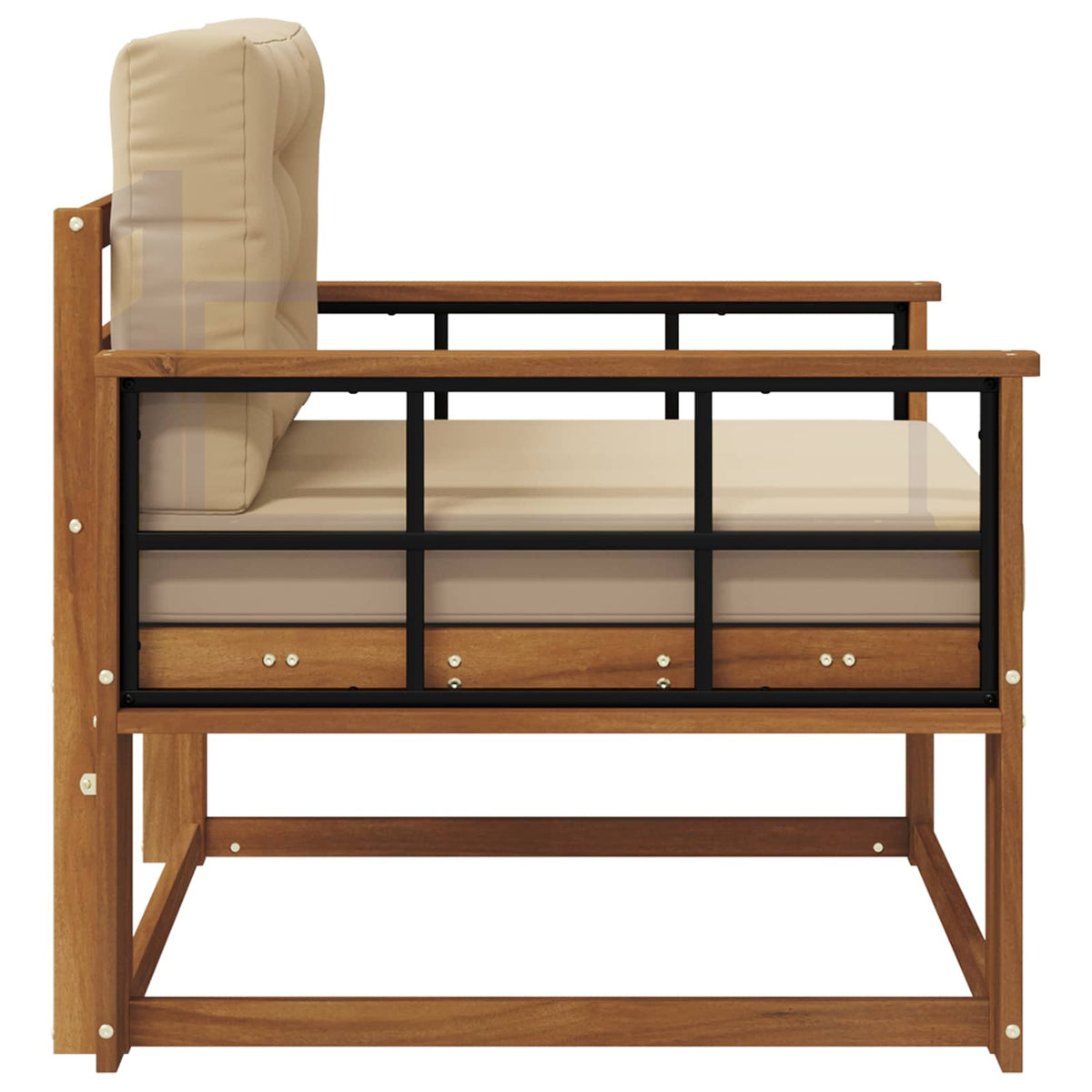 vidaXL Outdoor Middle Sofa Natural