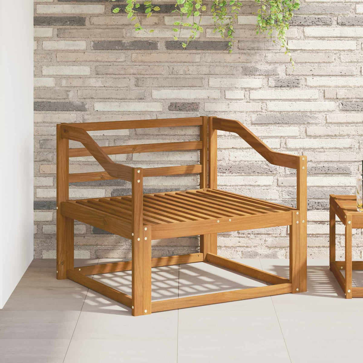 vidaXL Outdoor Middle Sofa Natural