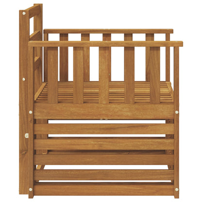 vidaXL Outdoor Sofa Solid Acacia Wood Natural