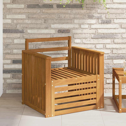 vidaXL Outdoor Sofa Solid Acacia Wood Natural