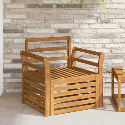 vidaXL Outdoor Sofa Solid Acacia Wood Natural