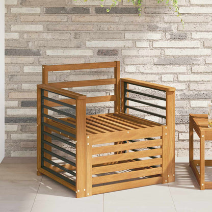 vidaXL Outdoor Sofa Solid Acacia Wood Natural