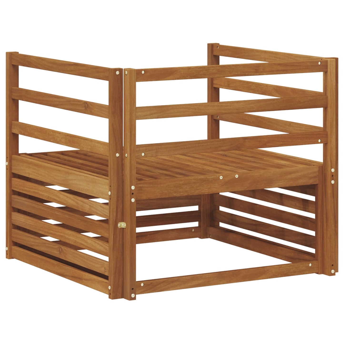 vidaXL 2 Piece Outdoor Sofa Natural