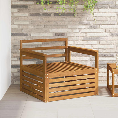 vidaXL 2 Piece Outdoor Sofa Natural