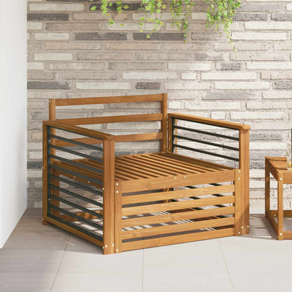vidaXL 2 Piece Outdoor Sofa Natural