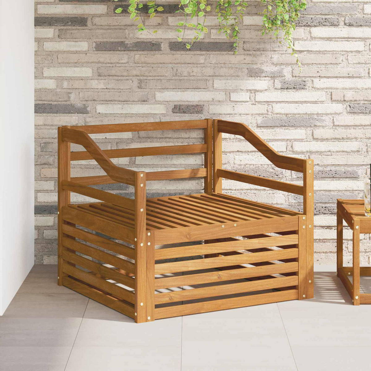 vidaXL Outdoor Sofa Natural