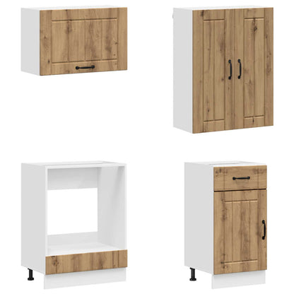 vidaXL Kitchen Unit LUCCA 8 pcs Artisan Oak Engineered Wood