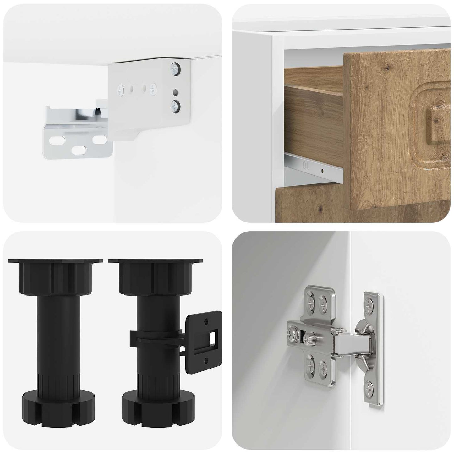 vidaXL Kitchen Unit KALMAR 8 pcs Artisan Oak Engineered Wood