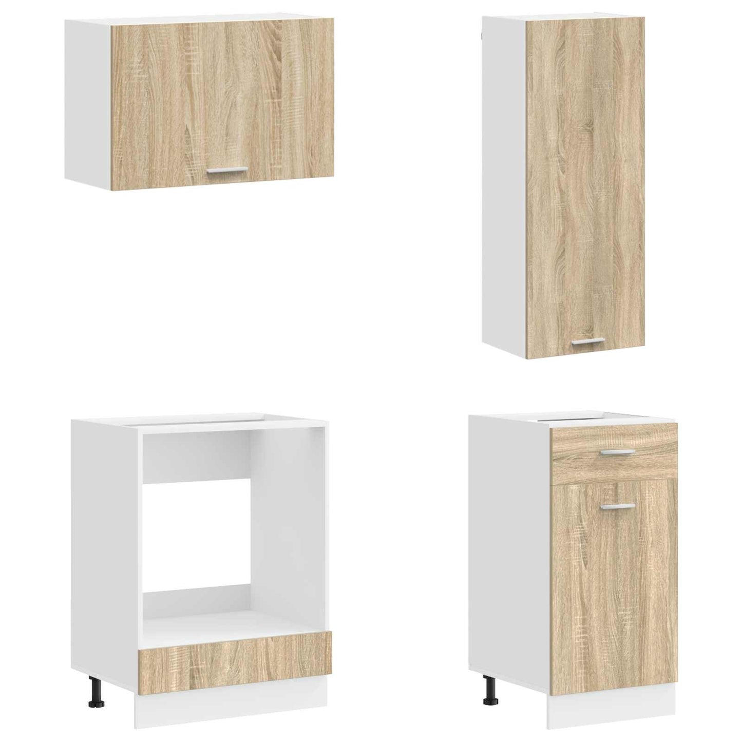 vidaXL Kitchen Unit LYON 8 pcs Sonoma Oak Engineered Wood