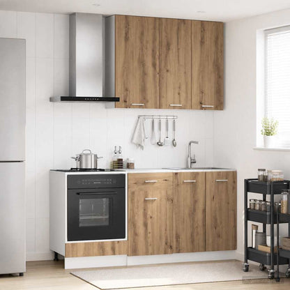 vidaXL Kitchen Unit LYON 5 pcs Artisan Oak Engineered Wood