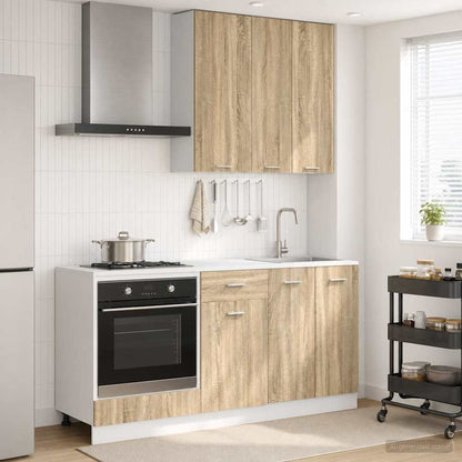 vidaXL Kitchen Unit LYON 5 pcs Sonoma Oak Engineered Wood