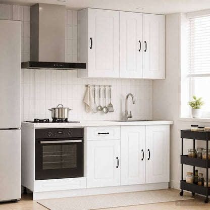 vidaXL Kitchen Unit KALMAR 5 pcs White Engineered Wood
