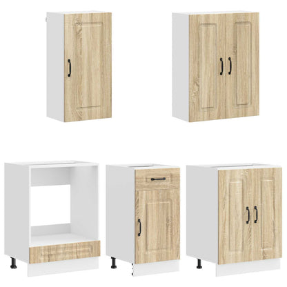 vidaXL Kitchen Unit KALMAR 5 pcs Sonoma Oak Engineered Wood