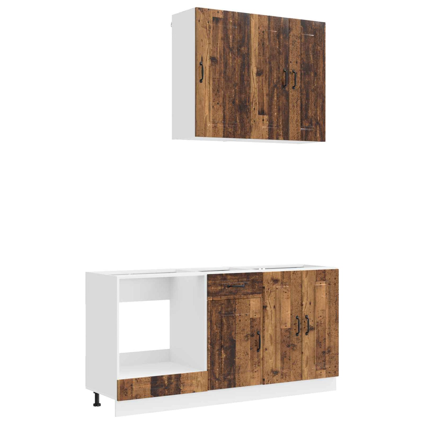 vidaXL Kitchen Unit KALMAR 5 pcs Old Wood Engineered Wood