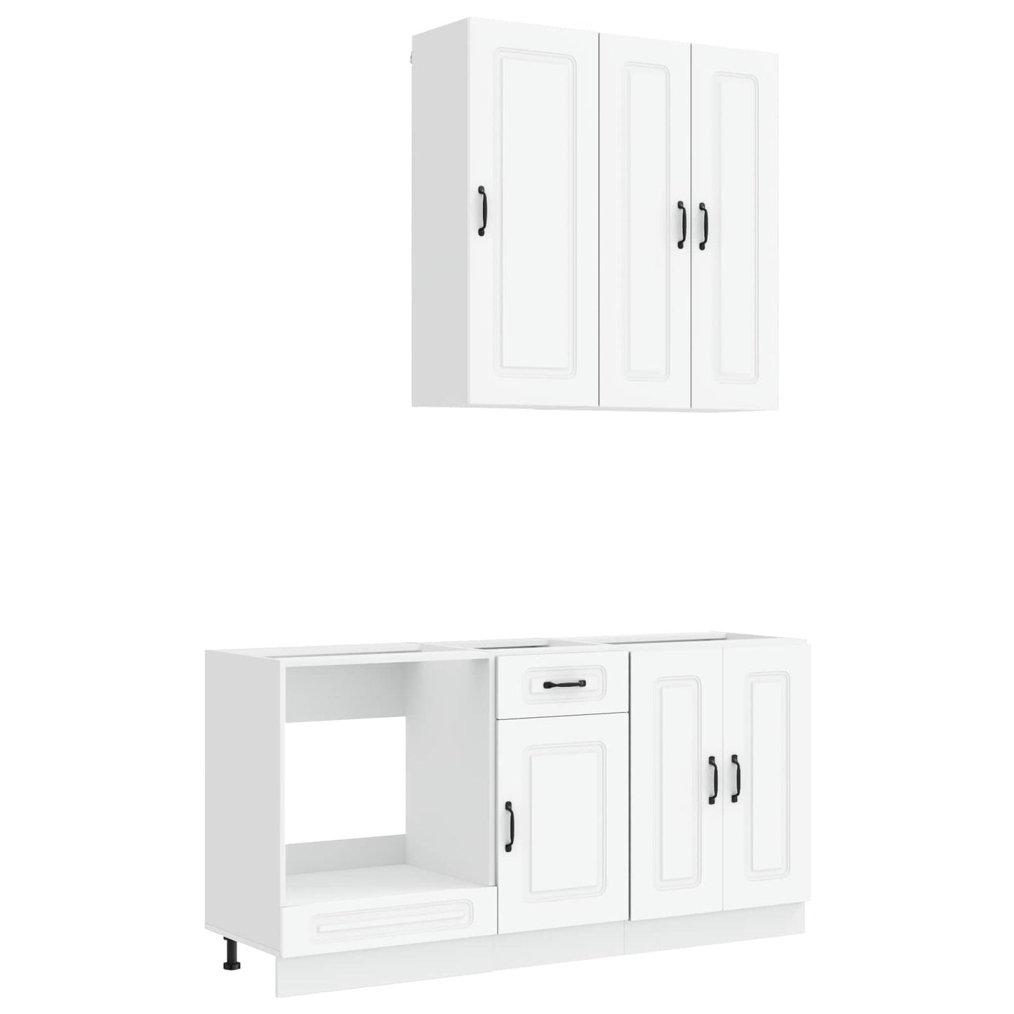 vidaXL Kitchen Unit KALMAR 5 pcs White Engineered Wood