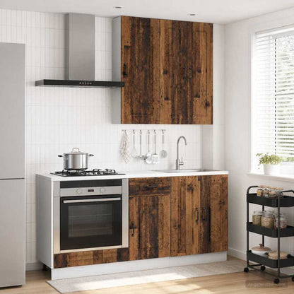 vidaXL Kitchen Unit KALMAR 5 pcs Old Wood Engineered Wood