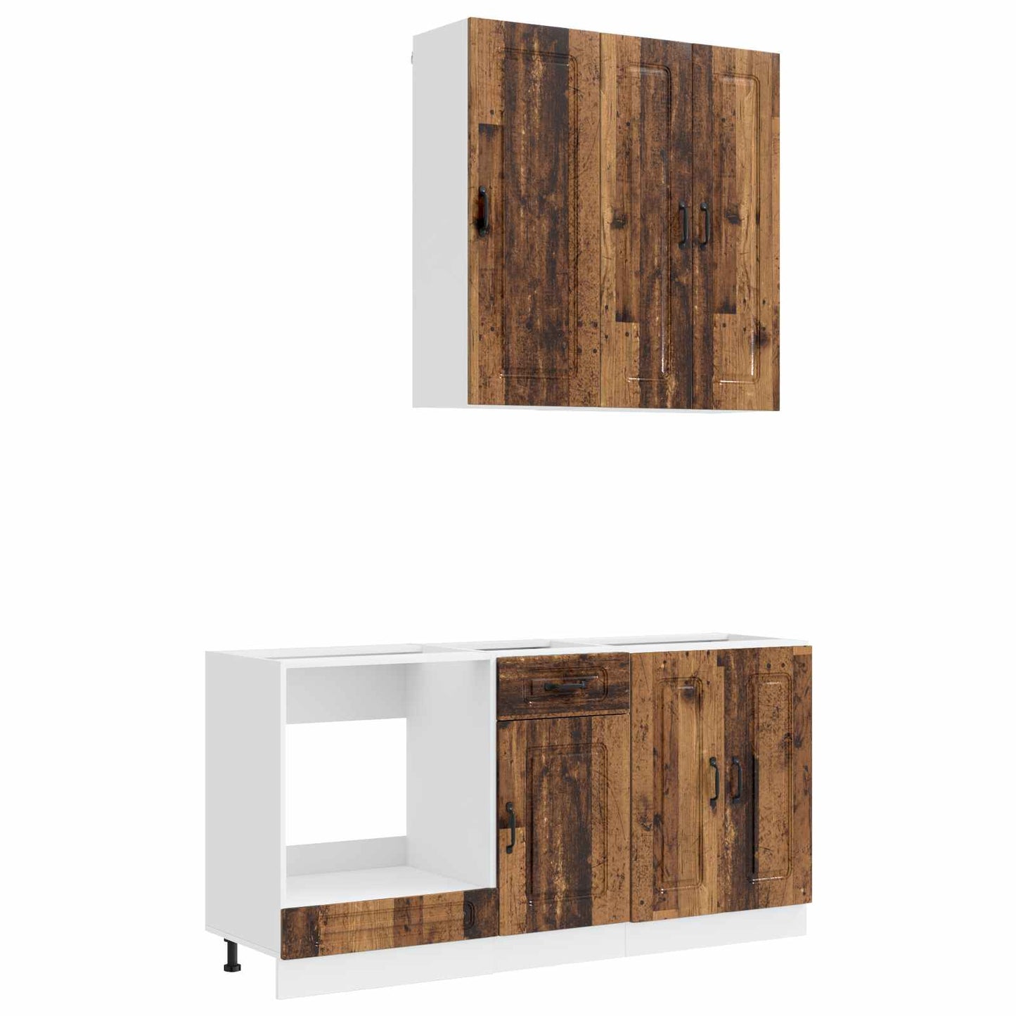 vidaXL Kitchen Unit KALMAR 5 pcs Old Wood Engineered Wood