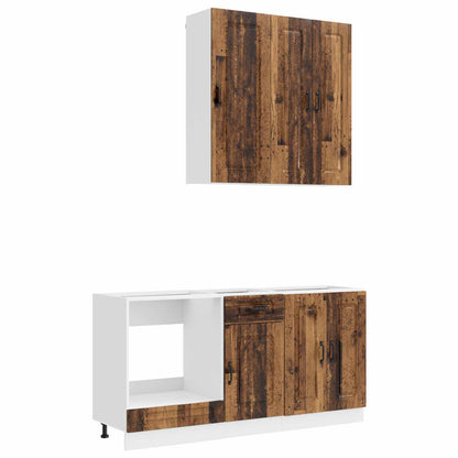 vidaXL Kitchen Unit KALMAR 5 pcs Old Wood Engineered Wood