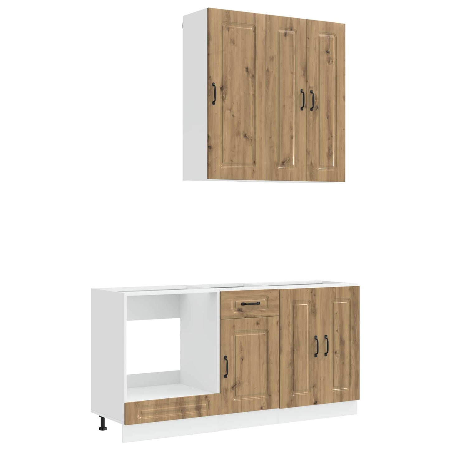 vidaXL Kitchen Unit KALMAR 5 pcs Artisan Oak Engineered Wood