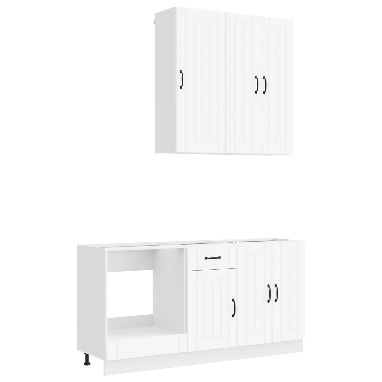 vidaXL Kitchen Unit LUCCA 5 pcs White