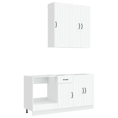 vidaXL Kitchen Unit LUCCA 5 pcs White