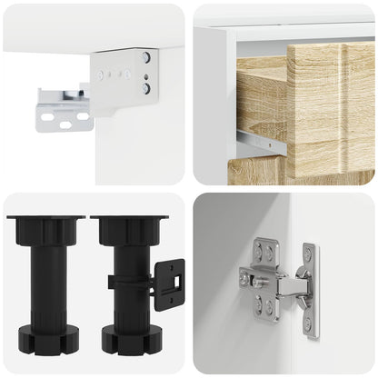 vidaXL Kitchen Unit LUCCA 5 pcs Sonoma Oak Engineered Wood