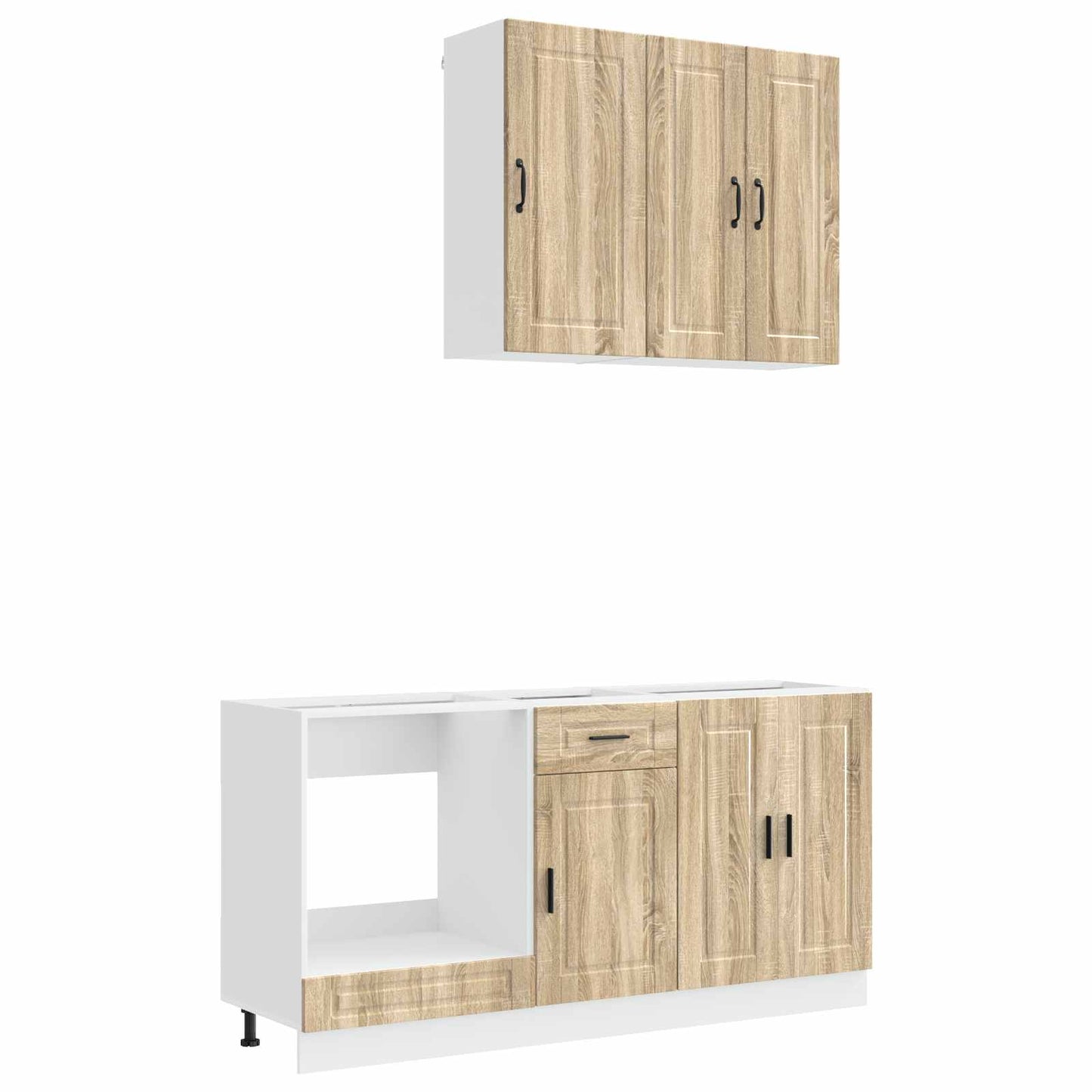 vidaXL Kitchen Unit PORTO 5 pcs Sonoma Oak Engineered Wood