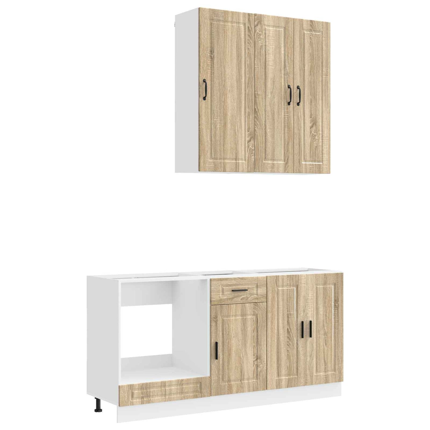 vidaXL Kitchen Unit PORTO 5 pcs Sonoma Oak Engineered Wood