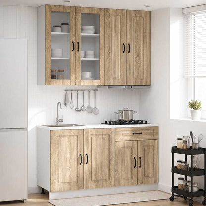 vidaXL Kitchen Unit KALMAR 4 pcs Sonoma Oak Engineered Wood